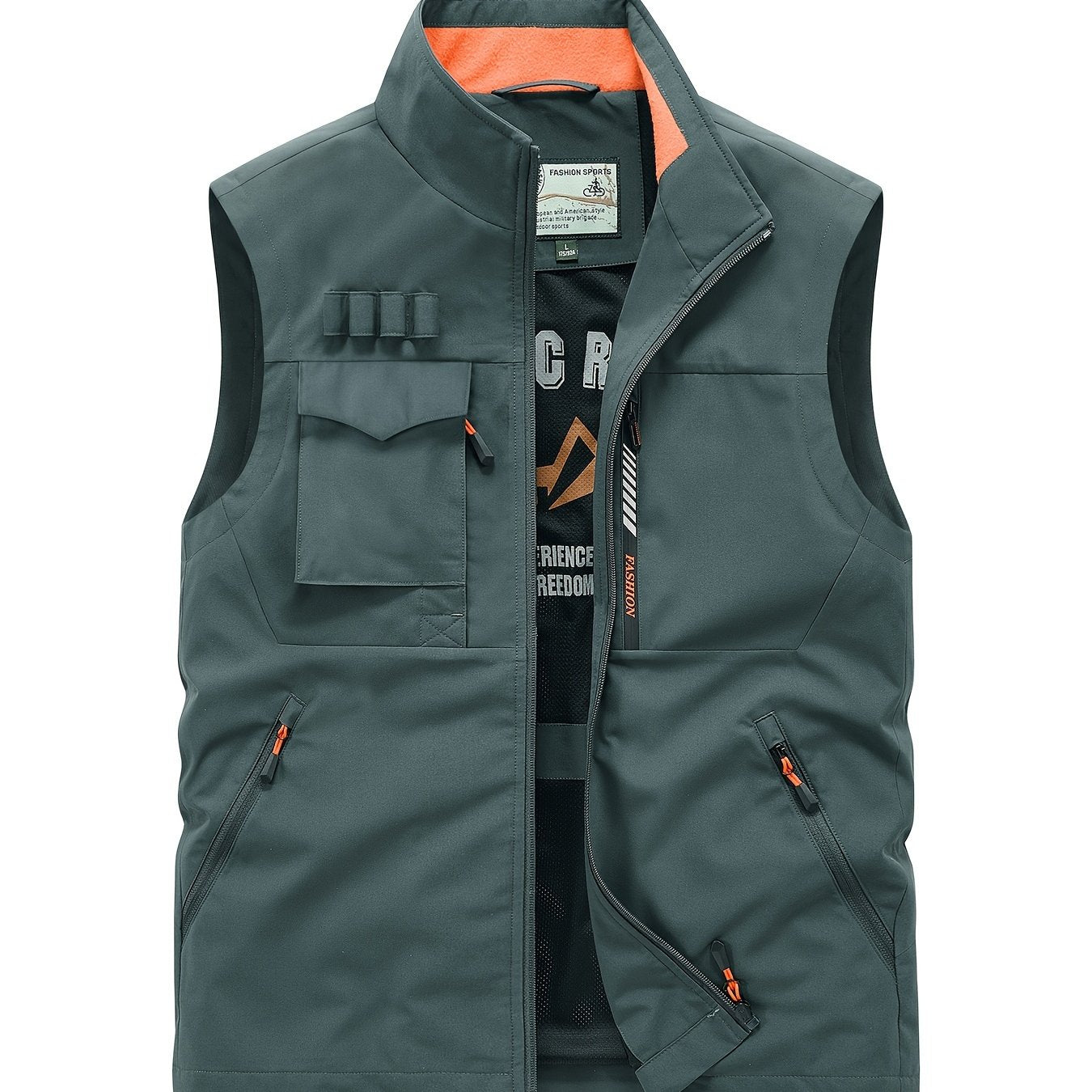 Vintage American Workwear Vest for Men with Multi-Pockets, Breathable Sleeveless Jacket - Adventure Utility Gear