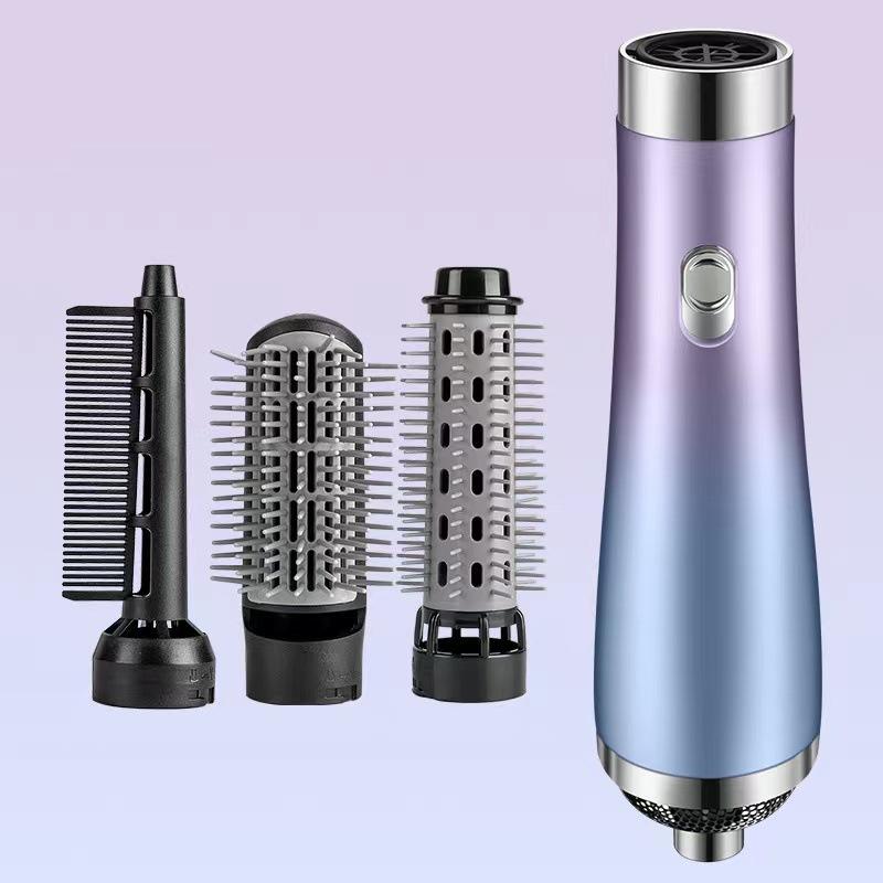 Cross-border foreign trade five-in-one electric hair dryer three-in-one hot air comb curling rod straight hair comb straight wind comb six European rules