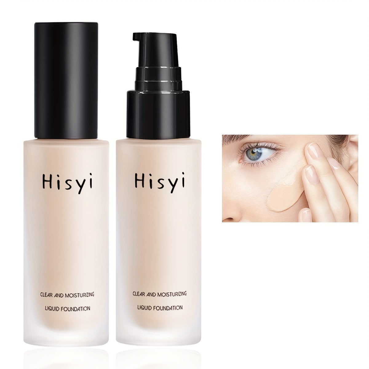 Lightweight liquid foundation cream for medium skin, providing full coverage with a matte finish for a smooth and even skin tone. Ideal for daily use.