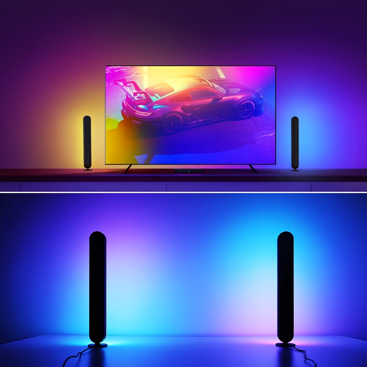 Colorful desktop ambiance light - half size