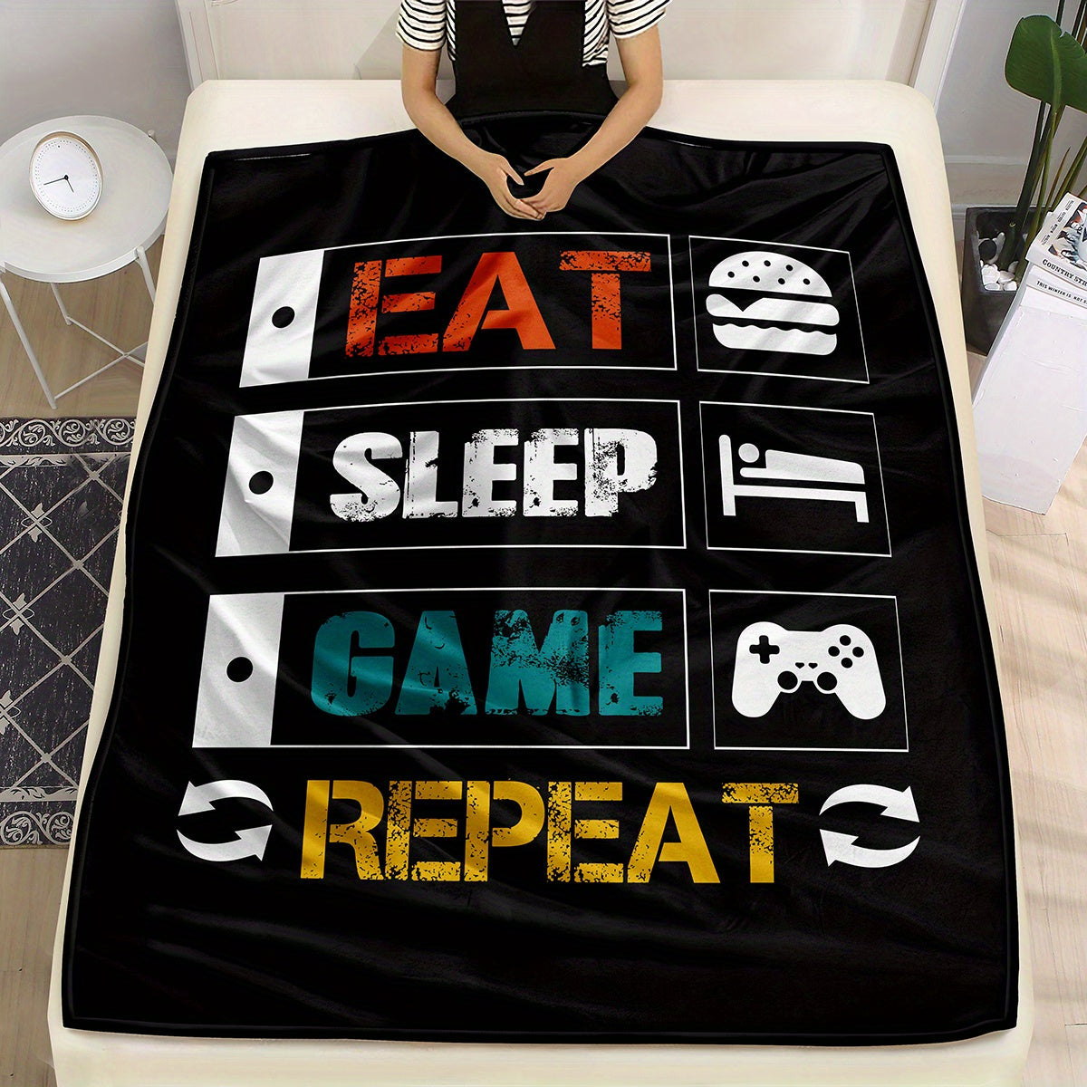 Cozy up with this soft flannel gaming throw blanket, perfect for couches and beds. Ideal for both gameplay and relaxation.