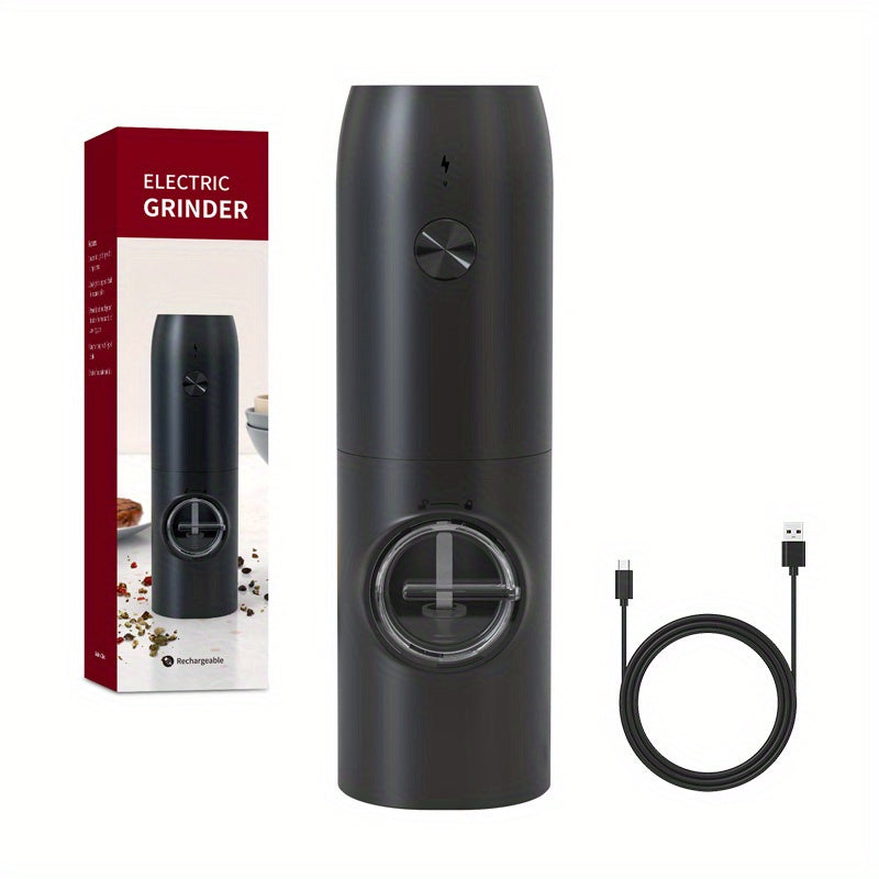 1pc Automatic Rechargeable Electric Pepper Grinder, 5.49cm X 4.98cmX7.08.