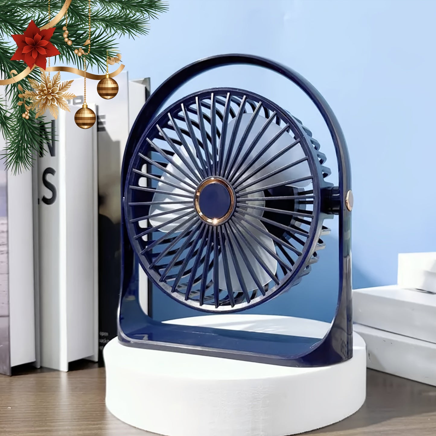 Get the latest Mini Desktop 5-Speed Electric Fan with USB Charging for your Bedroom, Office, Dormitory, Indoor and Outdoor use. It's the perfect Summer gift and a cool portable fan.