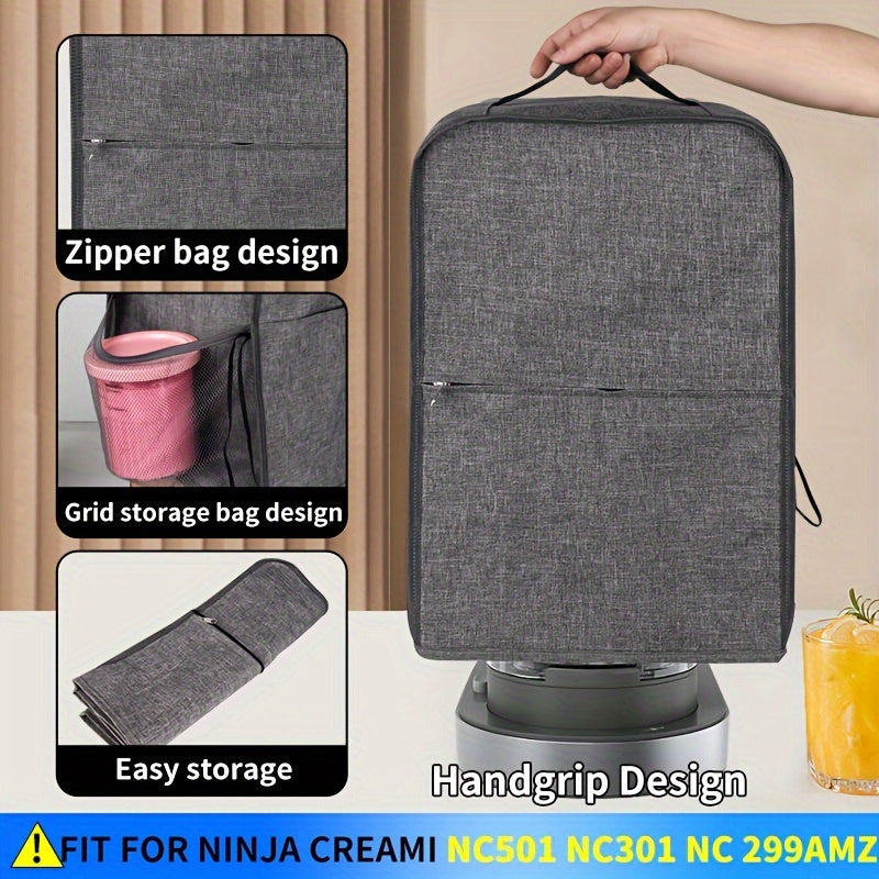 Protect your Ninja Ice Cream Maker NC301/NC501 with this waterproof and dustproof cover. The square PVC storage bag is designed to fit the 0.5 quart capacity machine, and it requires no electricity to use.