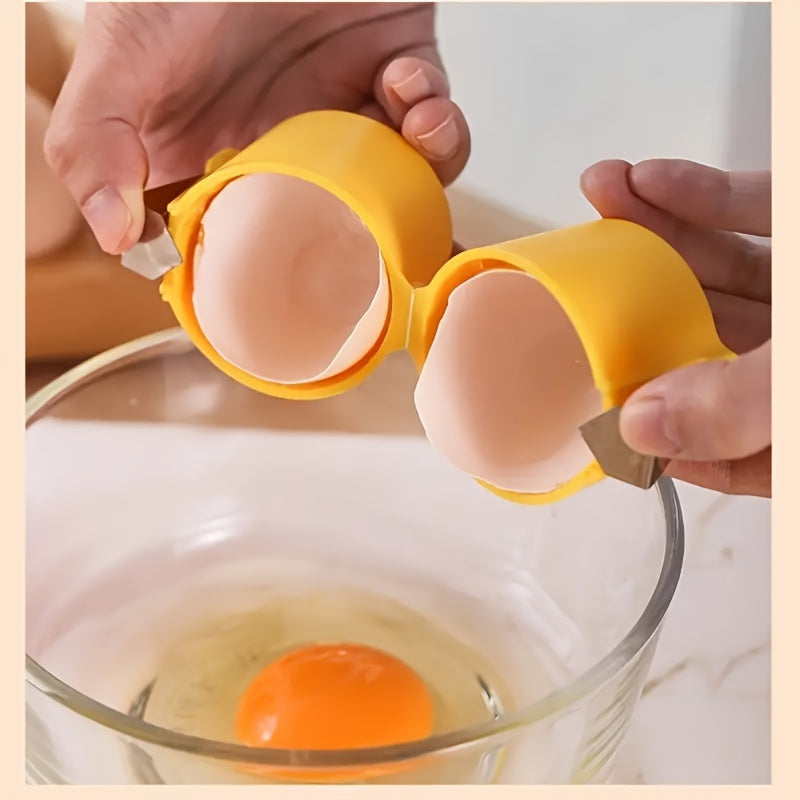 Easily Peel Eggs with 1pc Handheld Egg Peeler - A Convenient, Eco-Friendly Kitchen Tool Made of Plastic for Baking and Cooking. Perfect for Home Kitchen Storage and Organization. Shell Cracker and Wooden-Free!