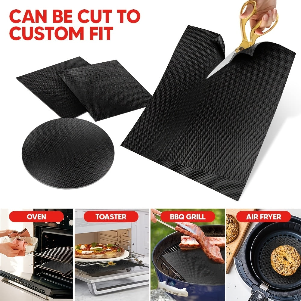 One-piece Long-lasting Silicone Baking Mat with Non-Stick Coating - Eco-friendly and Resilient, Suitable for Electric and Gas Ovens, Great for BBQs and Outdoor Cooking.