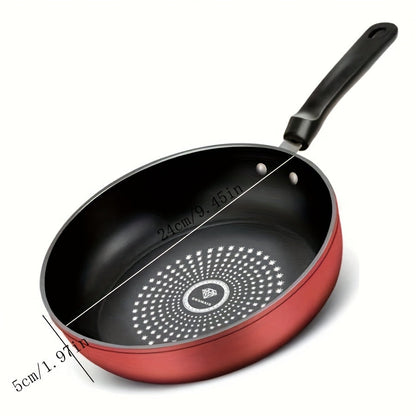 9.45-inch Non-Stick Cast Iron Frying Pan, Suitable for Gas & Electric Stoves, Ideal for Pancakes, Simple to Clean, Versatile Cookware for Home Kitchen