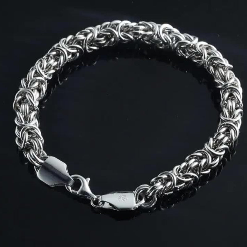 Italian Handcrafted Titanium Steel Bracelet, Simple Yet Elegant Design, Suitable for Everyday Wear or Gifting, Ideal for Valentine's Day - Versatile for All Seasons