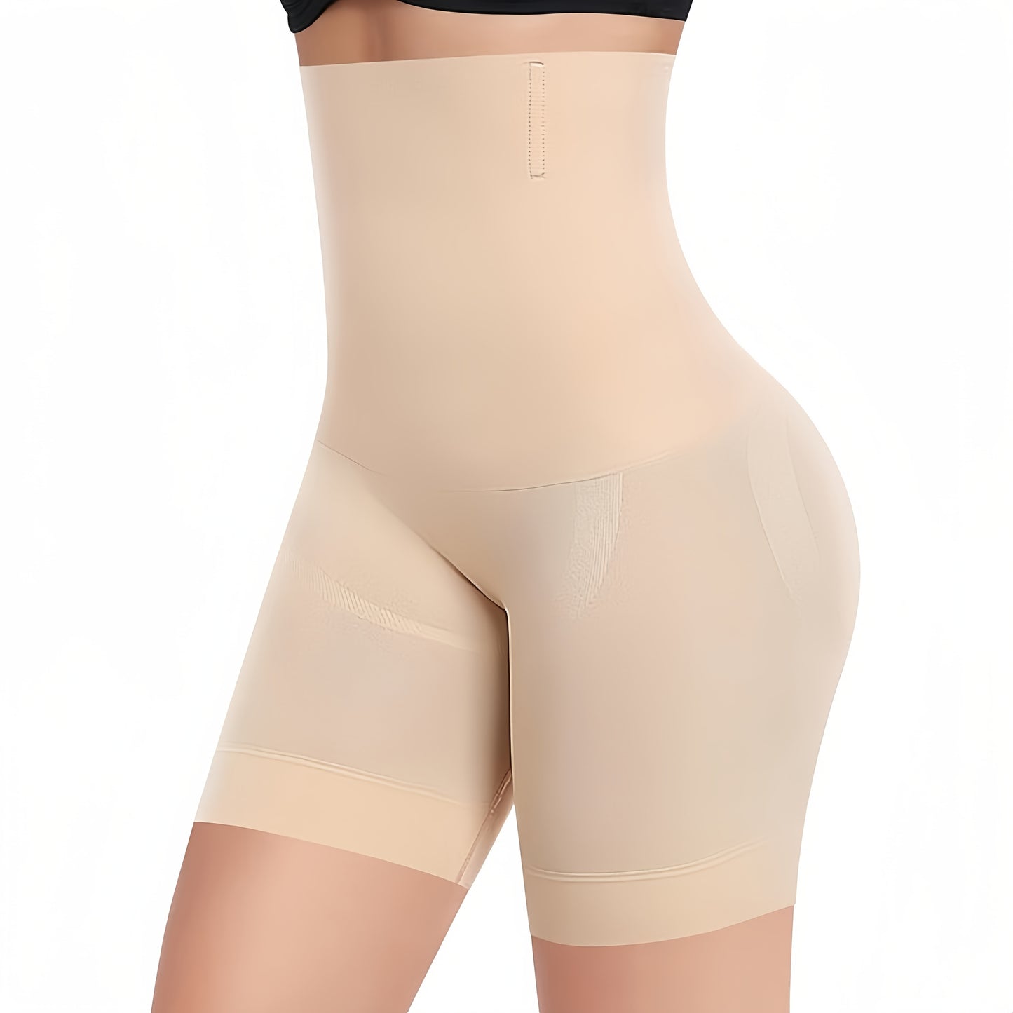 High-waist shapewear shorts for women: Seamless, tummy control, compression, butt lifting, postpartum waist trainer. Made of comfortable polyester for all-season wear.