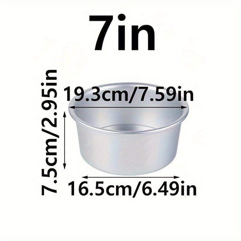 Turli o'lchamdagi yuqori sifatli alyuminiy tort pishirish to'plami - uzoq muddatli, yopishmaydigan pishirish idishlari chiffon va boshqa shirinliklar uchun - Rojdestvo, Pasxa, Sevgi kuni va Shukrona kuni uchun bayram pishirish uchun ideal.