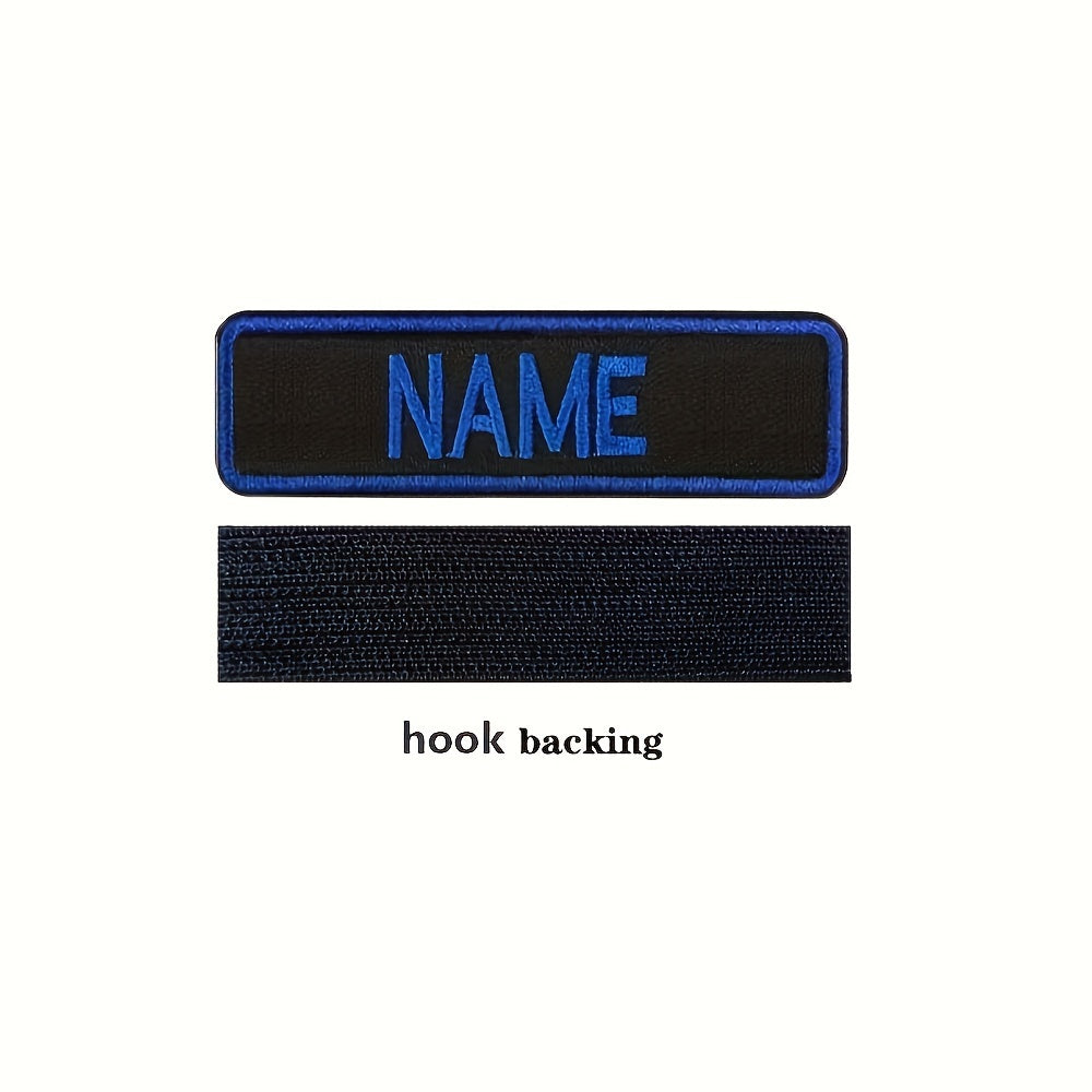 Customize your style with a personalized embroidered name patch for clothing, backpacks, jackets, and more.