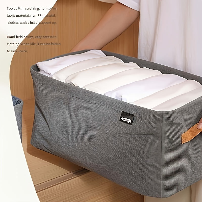 Multifunctional, Durable Storage Box with Convenient Handles - Great for Storing Clothes, Toys, and More, Rectangular Design - Perfect for Organizing Your Home and Kitchen