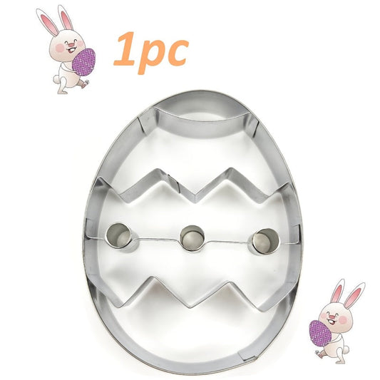 Easter Cookie Cutter - Stainless Steel Egg Clay Mold for DIY Soft Clay Sculpting, Pastry Baking, and Kitchen Tool Safe for Food Contact