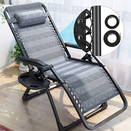 4 ta Universal Elastik Qopqoq Iplar to'plami Zero Gravity Stul, Recliner va Lounge Stul uchun - Qora