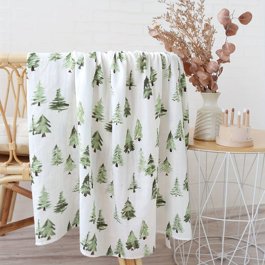 Bamboo Cotton Muslin Gauze Towel Wrap - Perfect Holiday Gift