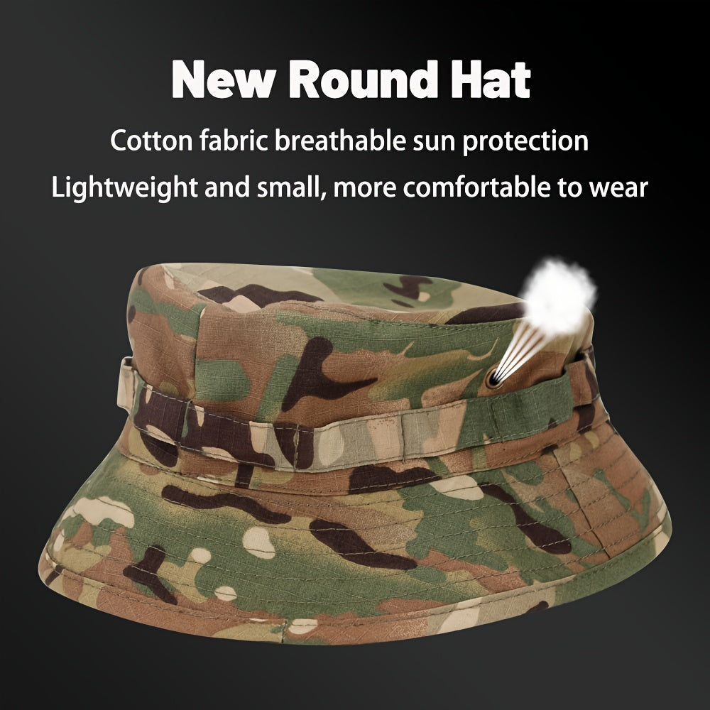 Space Souls Summer Bucket Hat with breathable mesh and sun protection, ideal for hiking and beach outings.