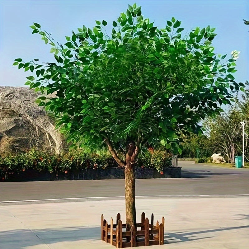 24pcs of Realistic Banyan Tree Leaf Branches for Wedding Arches and Home Decor - Green Plant Sprays for Natural Look