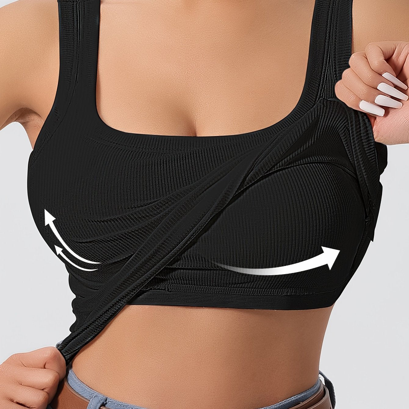 Large U Beauty Back Vest for women with targeted development, removable chest pad, slimming solid color design, suitable for both inner and outer wear.