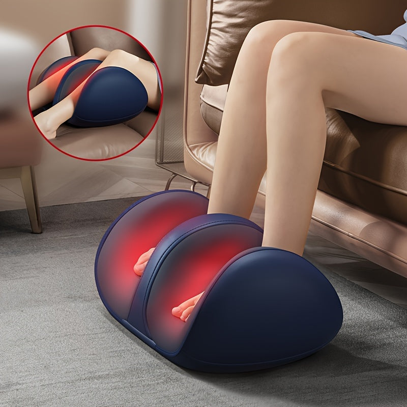 Shiatsu Foot and Leg Massager with Heat, USB Rechargeable Battery for Circulation and Relaxation.