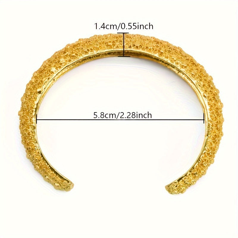 Set of 4 Luxury 24K Gold-Plated Zinc Alloy Bangles Featuring Elegant Dubai Ball Design, Stunning Ethiopian Bracelets for Women, Perfect for Weddings, Parties, Ramadan Gifts, and Year-Round Jewelry