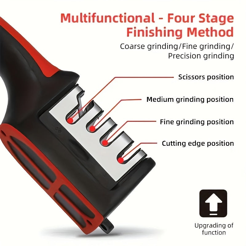 Convenient and Comfortable Knife Sharpener - Portable, Versatile Kitchen and Dining Accessory for Effortless Sharpening