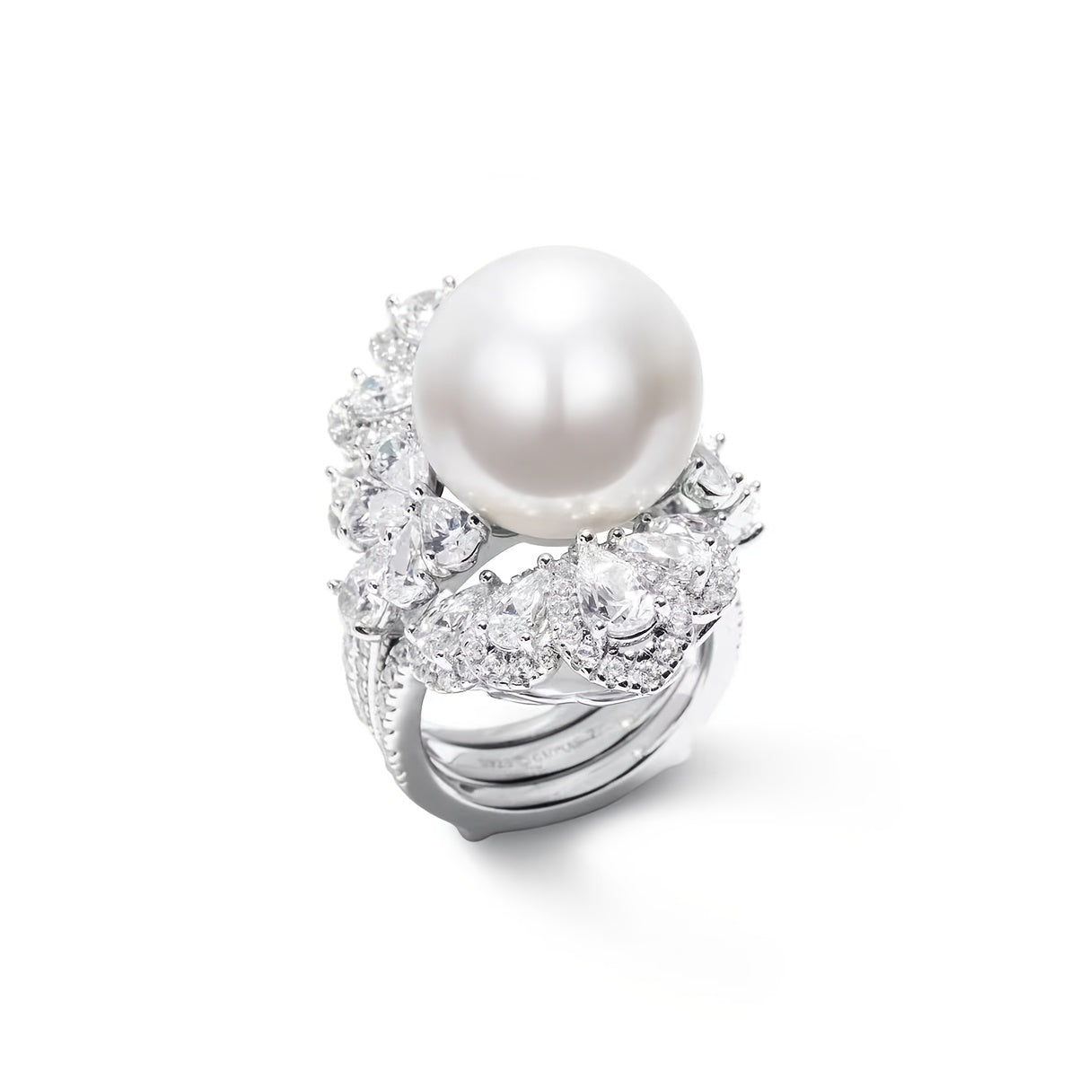 Luxurious 925 Silver Dual-Wear Freshwater Pearl Ring with Natural December Birthstone, Perfect for Everyday or Party Wear