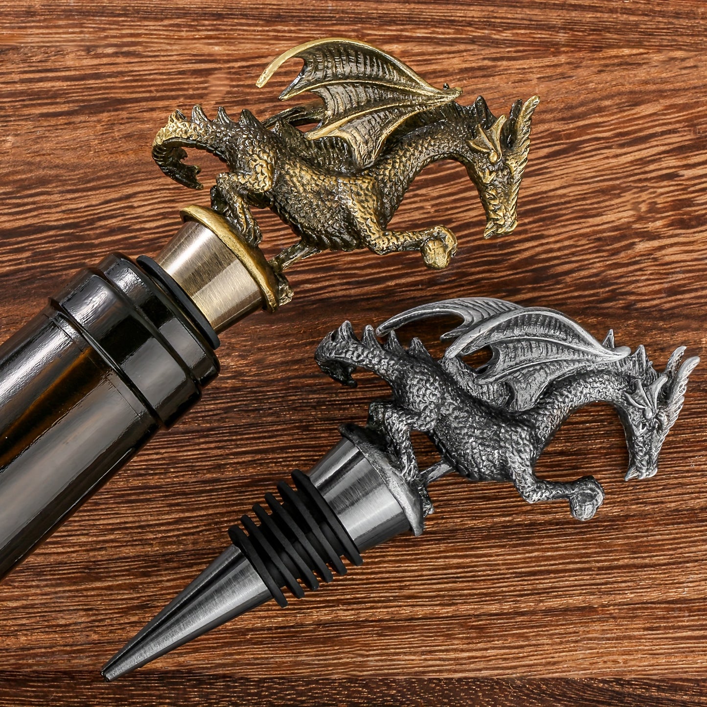 Dragon wine stopper for DND fans, perfect gift for men and women. Ideal for wine storage and a great addition to any wine lover's collection. Ideal for Christmas, Father's Day, birthdays, and Thanksgiving.