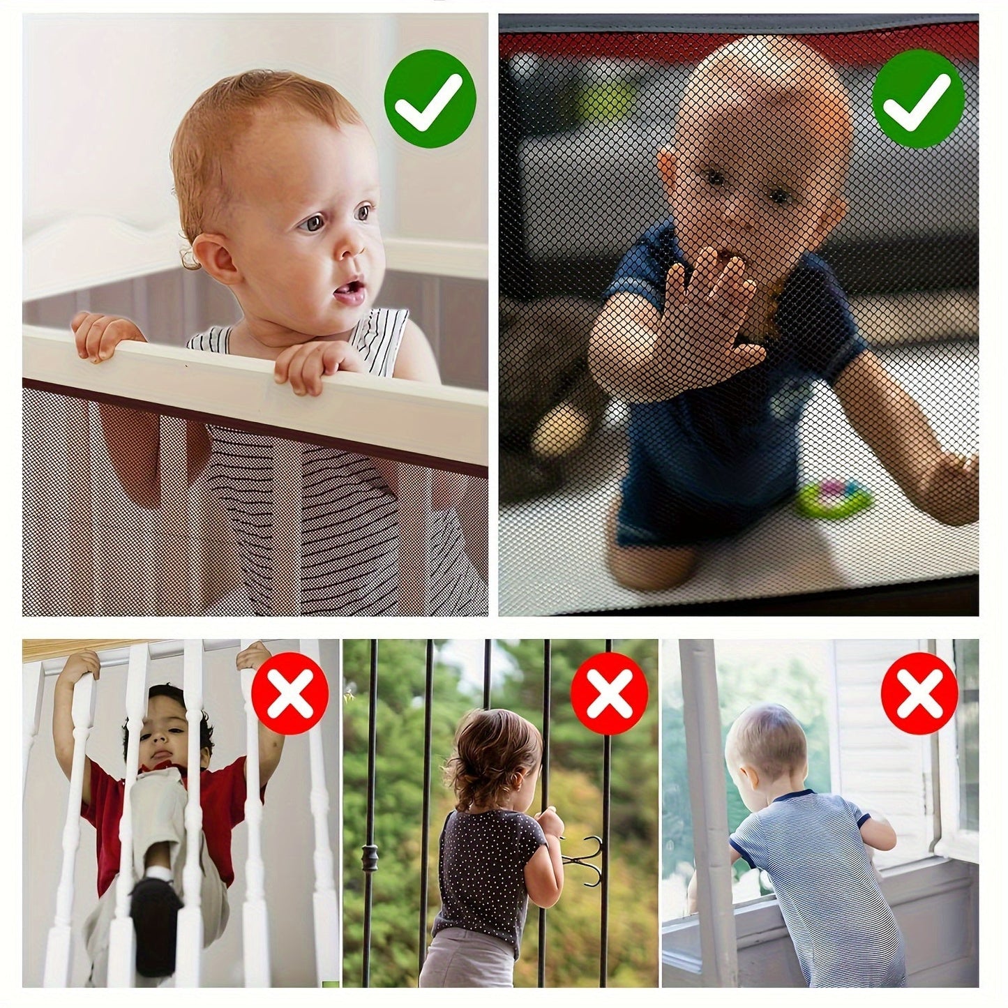 Stair Safety Guard for Kids: Coffee Brown, Designed for Children 3-6 Years Old, Crafted from Polyester Fiber without Lead