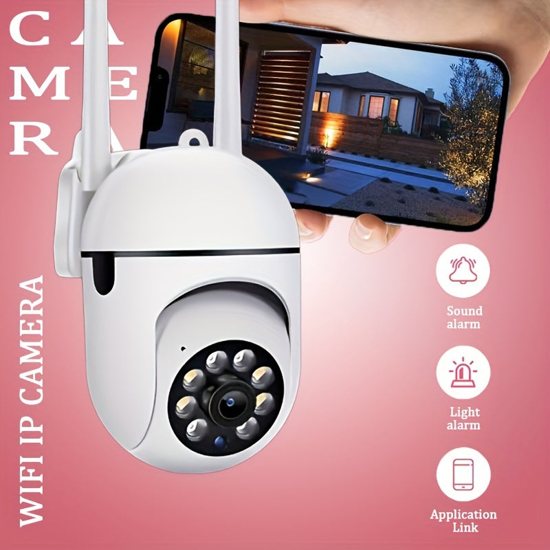 Upgrade your surveillance system with the Teruhal 1080P HD Wireless WiFi Camera featuring PTZ, Auto-Tracking, Alerts, and Color Night Vision. This camera is USB powered and offers 350° horizontal and 90° vertical rotation, as well as two-way audio for