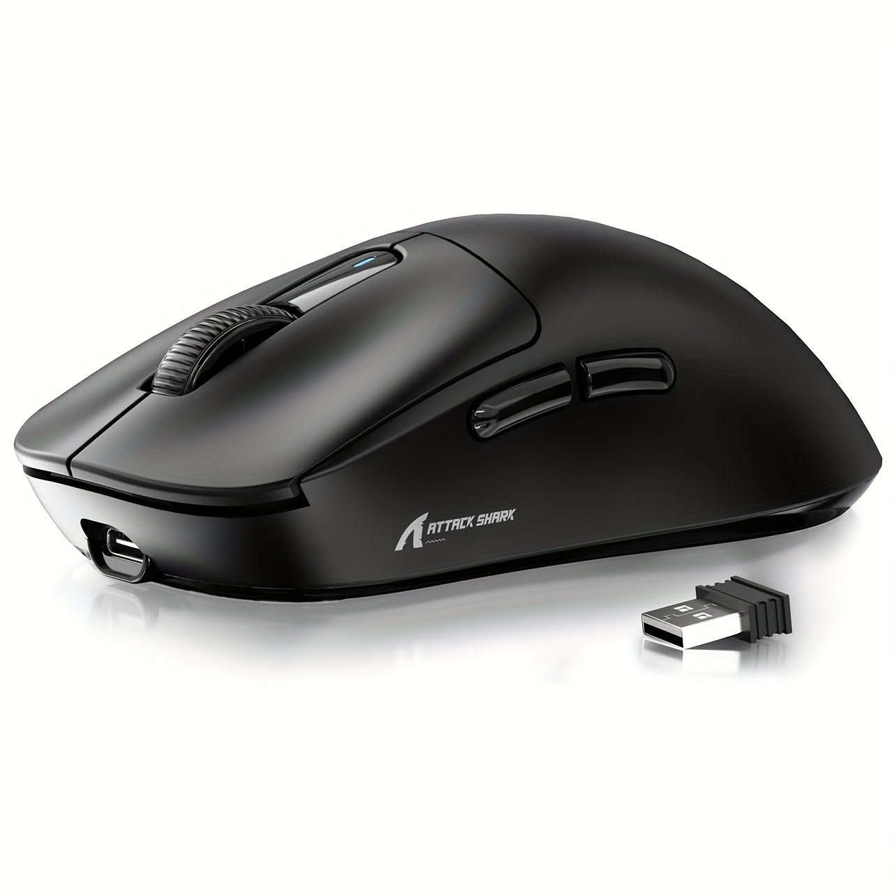 ATTACK SHARK X3 49g SUPERLIGHT Mouse with PixArt PAW3395 Gaming Sensor, BT/2.4G Wireless/Wired, up to 26000, 200 Hrs Battery, Office Mice for Win11/Xbox/PS/Mac (White)