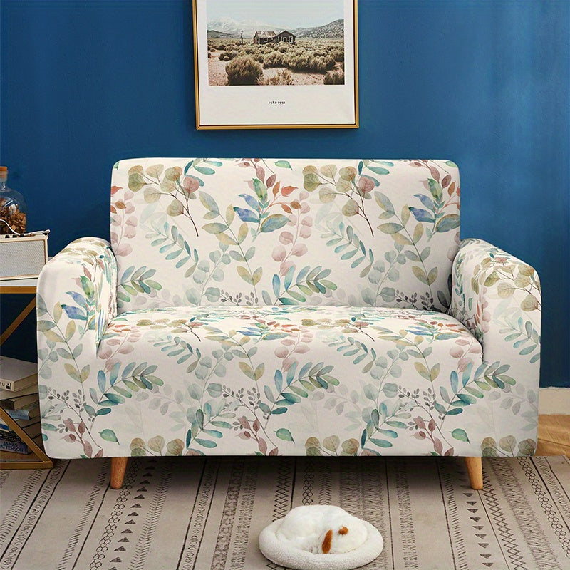 Stylish floral printed sofa slipcover that is elastic and protects your furniture in bedrooms, offices, and living rooms.