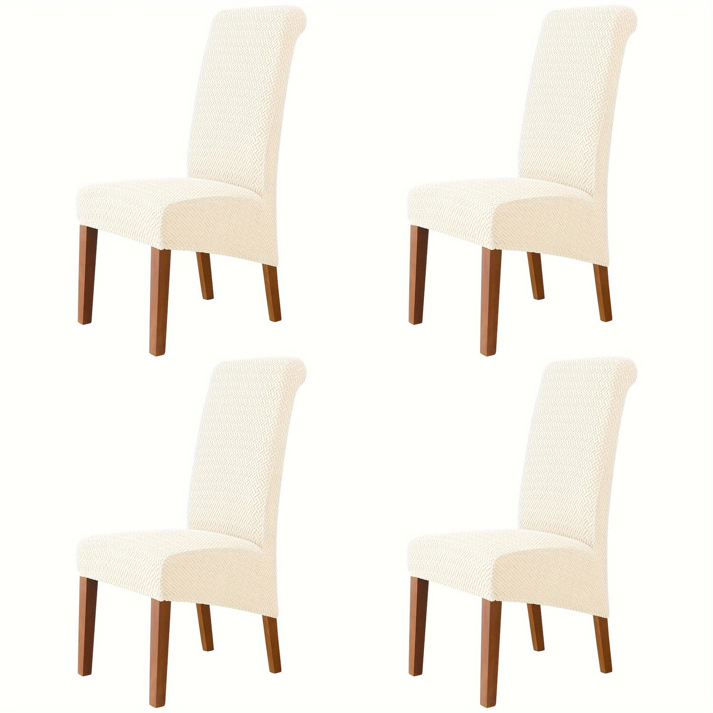 Jacquard high back dining chair slipcovers in sets of 2 or 4 for home or office use.