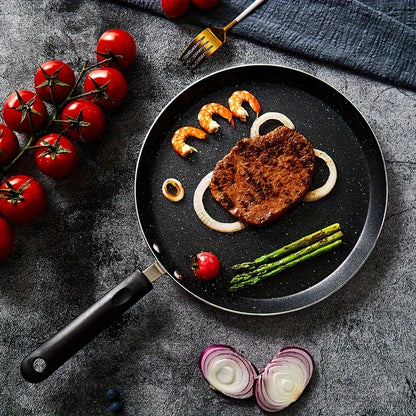 Yuhuphyllic Nonstick Crepe & Pancake Pan Set with Granite Coating - Durable Aluminum Skillet for Pancakes, Omelets, and Tortillas - Includes Wooden Spreader - Compatible with All Stovetops