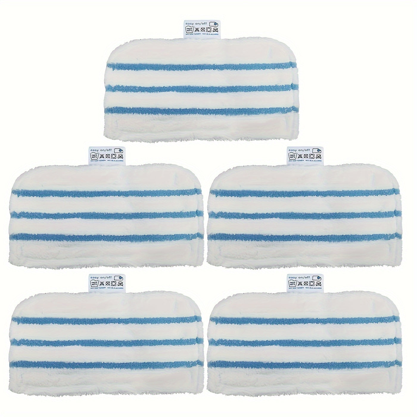 Compatible 5 Pack of Washable Replacement Pads for Black + Decker Steam Mop 1600 Series, Including HSMC1300FX, HSMC1321, HSMC1361SGP, BDH1855SM, BDHI 760sM, BDH1765sM, BDH1720SM, and BDH1725SM