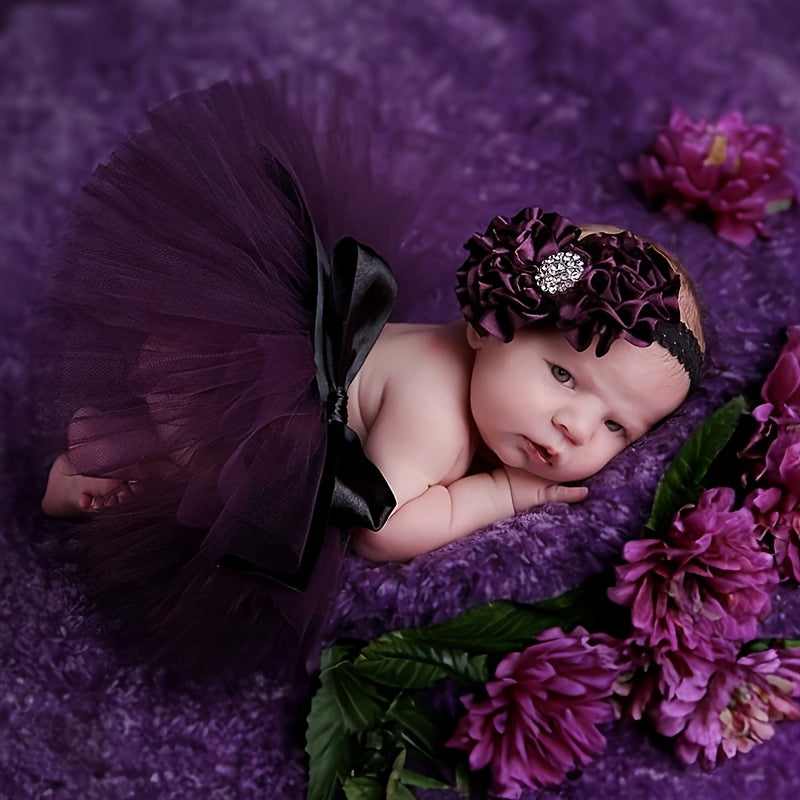 Charming Tutu Set for Baby Girls - Ideal for Celebrating Birthdays, Newborn Portraits, and Beyond!