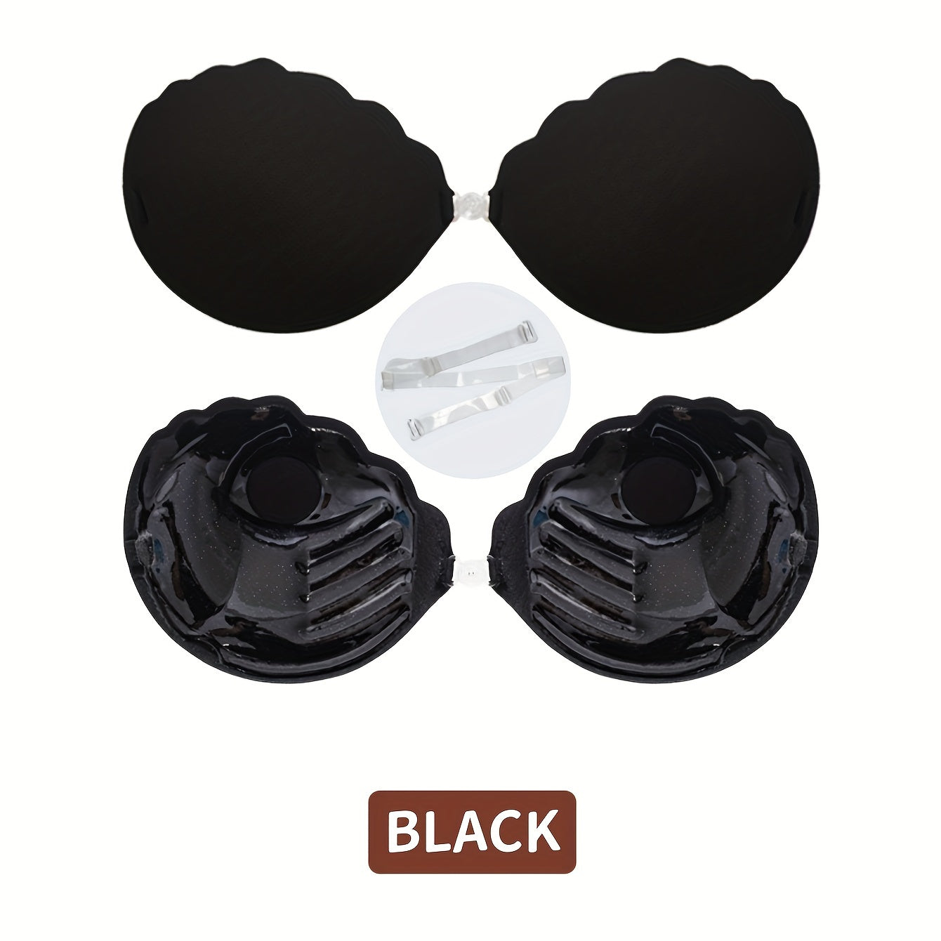 1pc Invisible Stick-On Lift Bra for Women, Strapless & Seamless Silicone Adhesive Push Up.