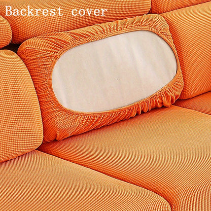 Anti-slip sofa cushion cover with elastic band for universal furniture protection in bedroom, office, and living room. Four seasons slipcover for comfortable and stylish seating.