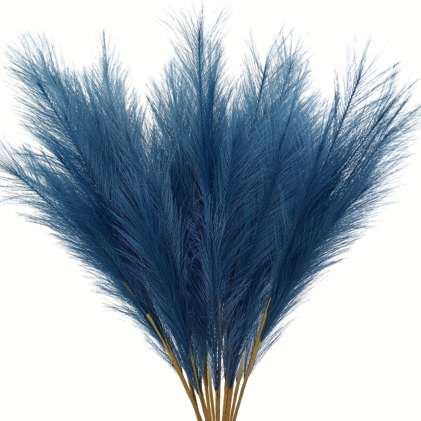 12 Bohemian fabric pampas grass decorations, 54.86cm artificial plants for tabletop, suitable for various holidays - no container included