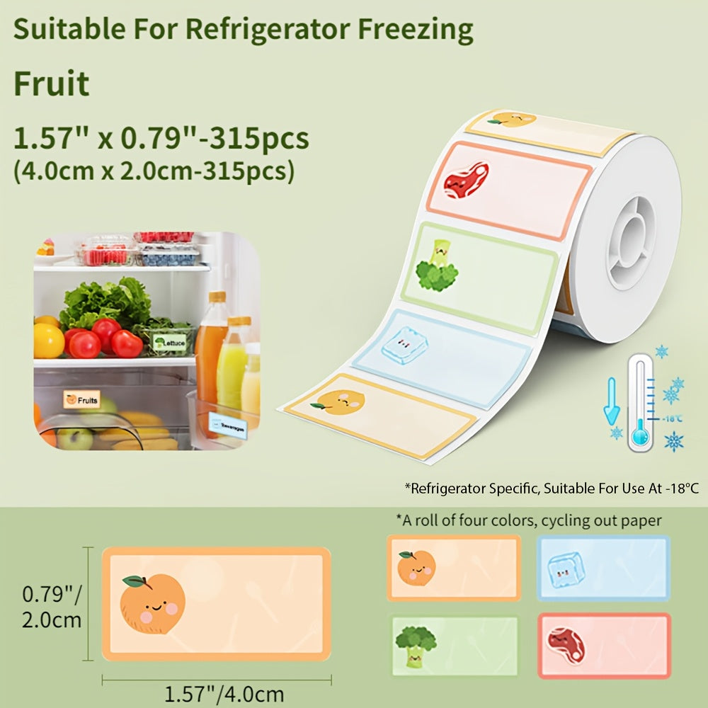 NIIMBOT Frozen Label Sticker Roll is waterproof, oil-proof, and low temperature resistant up to -18°C. It is easy to peel with no residue, made from long-lasting thermal paper for