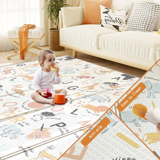 Foldable and portable, the Reversible XPE Youngsters Play Mat is perfect for indoor and outdoor use. Measuring 179.83cm x 119.89cm, this non-toxic and BPA-free crawling mat is ideal for young children. Whether in the bedroom or living room, this