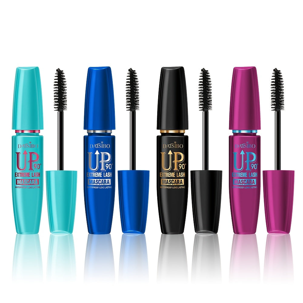 DAISIBO 4D Mascara Set - 4-Pack, Waterproof, Volumizing, Curling, Long-Lasting, Black Shades