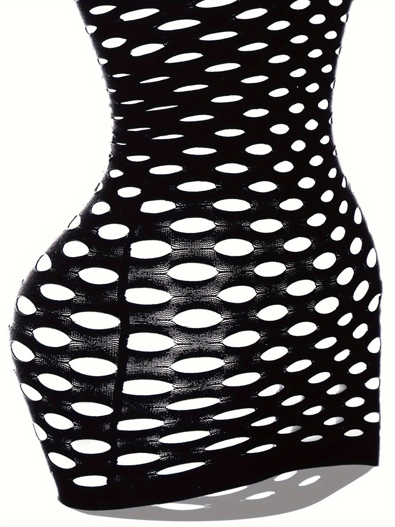 Jozibali teshiklar bilan fishnet ko'ylak, tubo bodycon babydoll ichki kiyim - bodystocking.