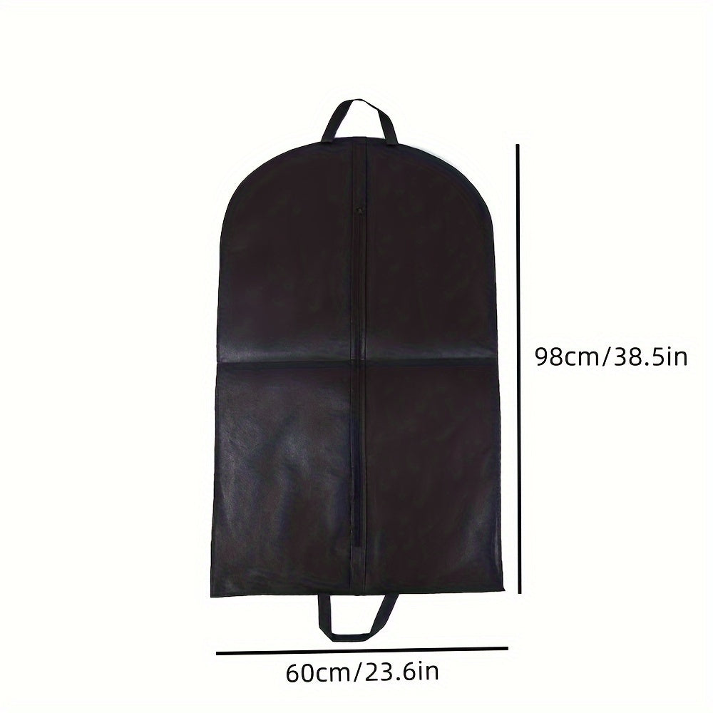 Large black suit carrier bag with handles, handbag - 1 piece, thick material