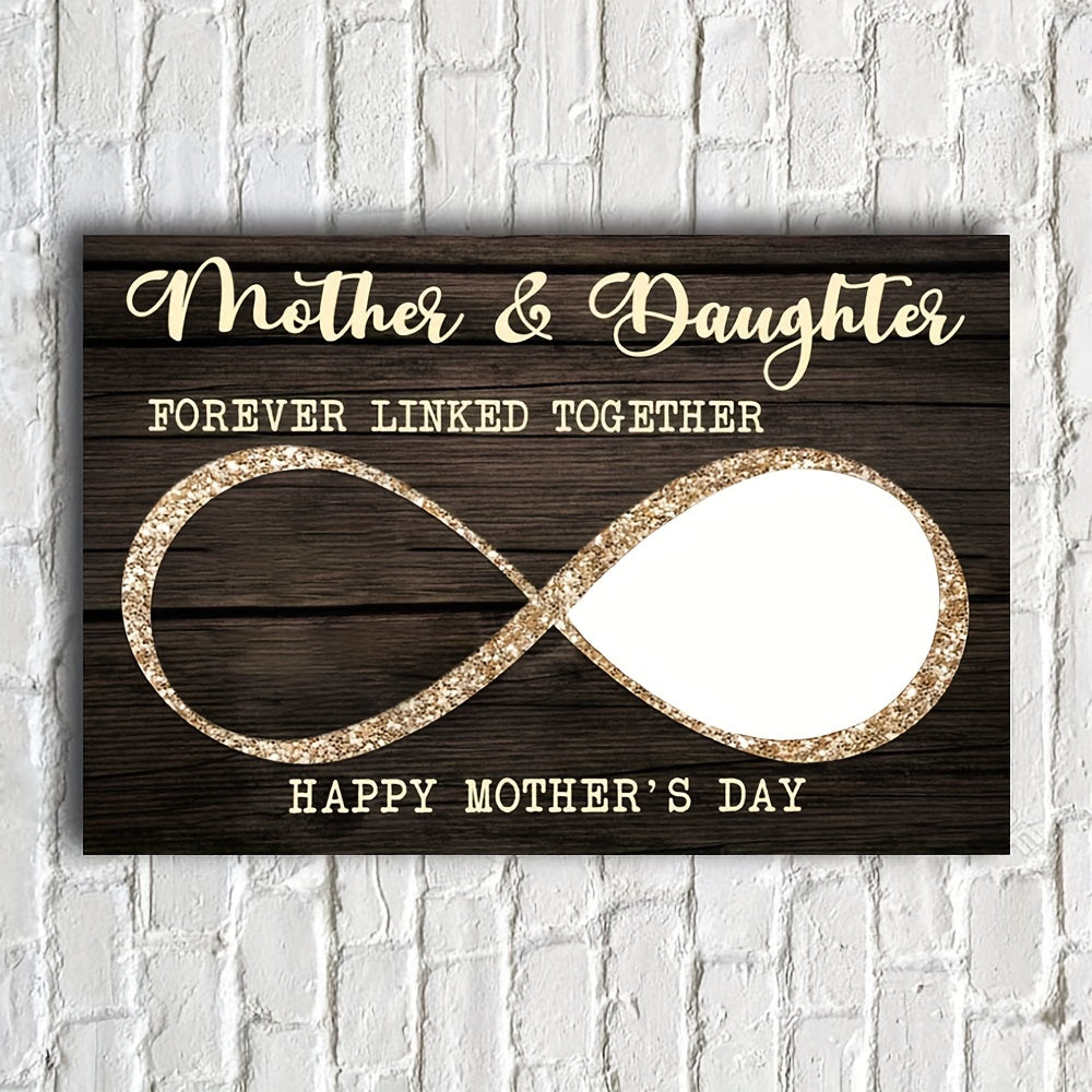 Create a custom wooden frame for a personalized mother and daughter photo art piece. This gift is perfect for anniversaries, birthdays, and Thanksgiving. The frame measures 29.97x39.88 cm and is the perfect addition to your Thanksgiving celebrations.