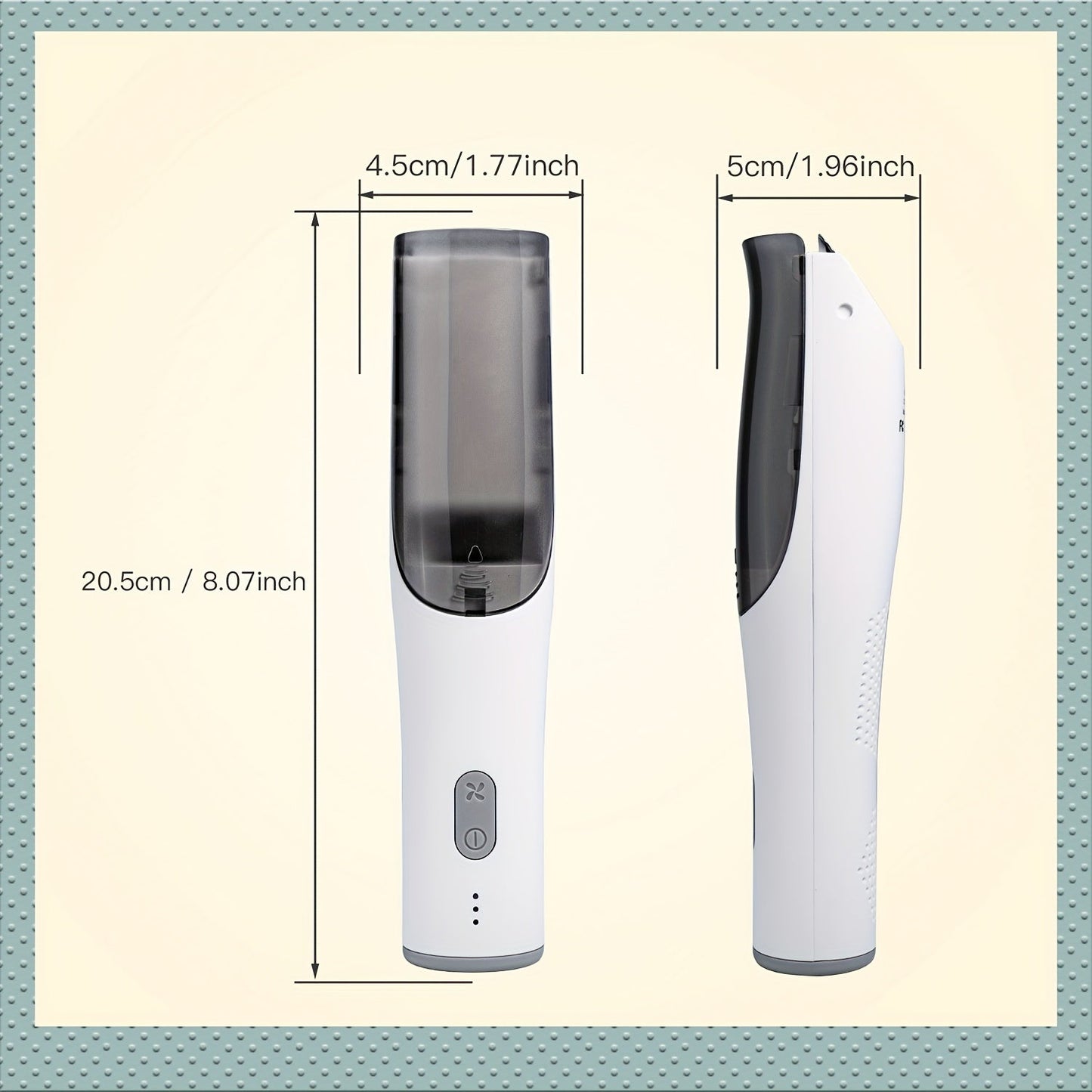 YAFULL Ultra-Quiet Electric Hair Clippers with Smart Vacuum - USB Rechargeable, Professional Body & Hair Trimmer Set for Teens - Ideal Mother's Day Present for Youngsters