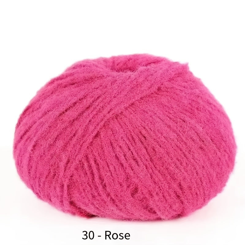 Soft velvet yarn roll made of skin-friendly nylon fiber, 40g mixed color, perfect for DIY hand-knitted plush items like dolls, scarves, blankets, hats, and small accessories.