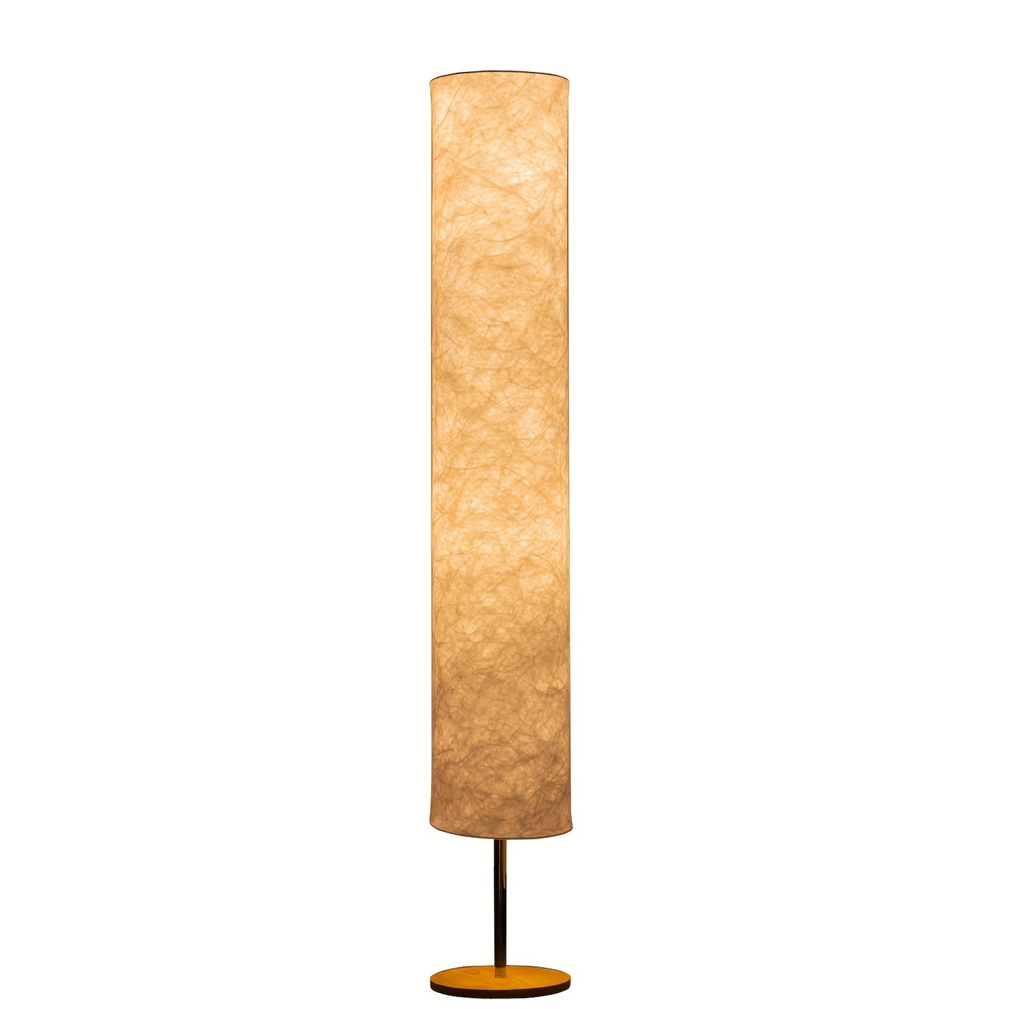 1pc minimalist design 152.4 cm floor lamp with warm 3000K LED light and special fabric sunshade. Ideal for living room or bedroom. Great for New Year or Valentine's Day gifts.