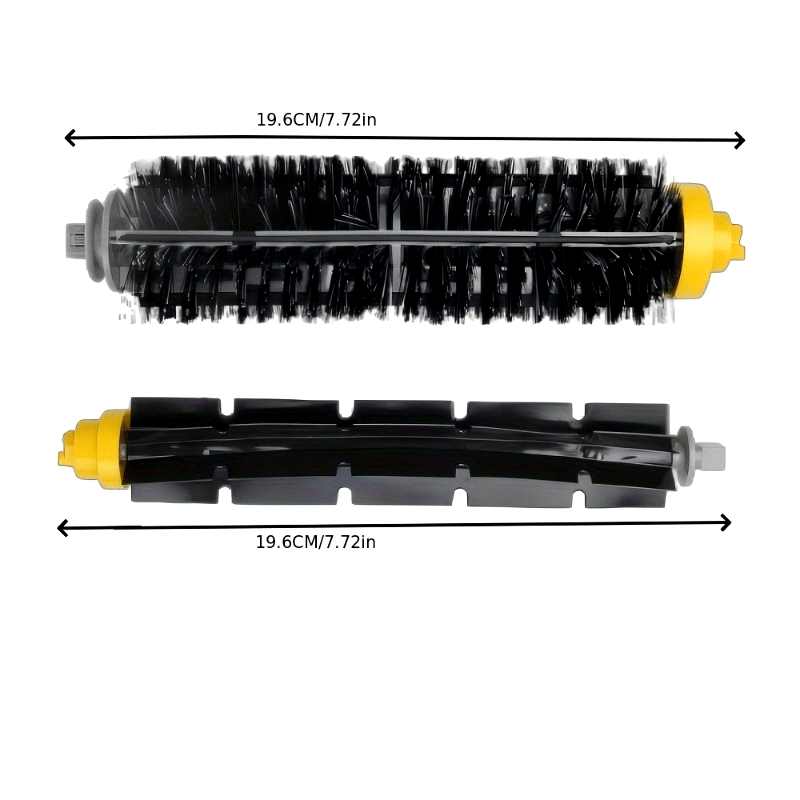 Kit of 6 Replacement Brushes for iRobot Roomba 600 & 500 Series Including Bristle Brush, Flexible Beater Brush, Side Brushes & Cleaning Tools - Sturdy Plastic Vacuum Floor Attachment Set