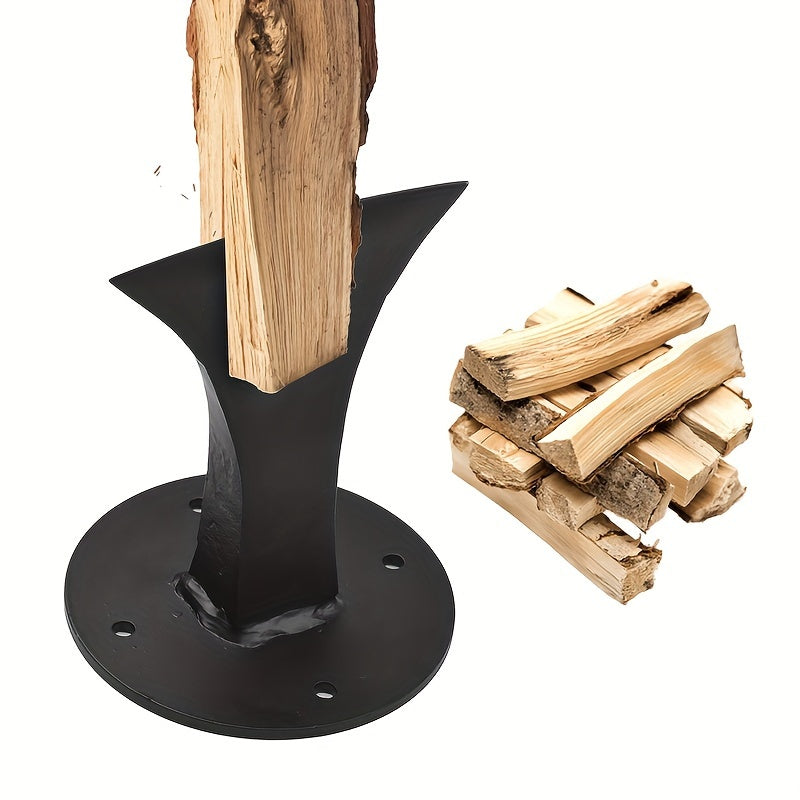 Firewood kindling splitter for small wood stove, fireplace, and fire pits. Split logs easily with this manual wood splitter wedge.