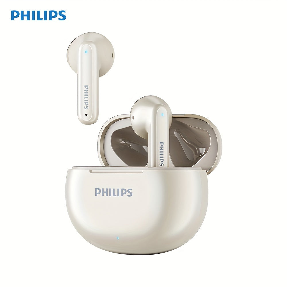 Philips BT5.3 2024 Wireless Headphones with Touch Control, Active Noise Cancellation, Condenser Mic, Rechargeable Battery, Type-C Charging. Ideal for Exercise & Business, Compatible with